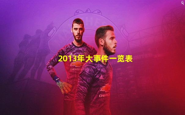 2013年大事件一览表